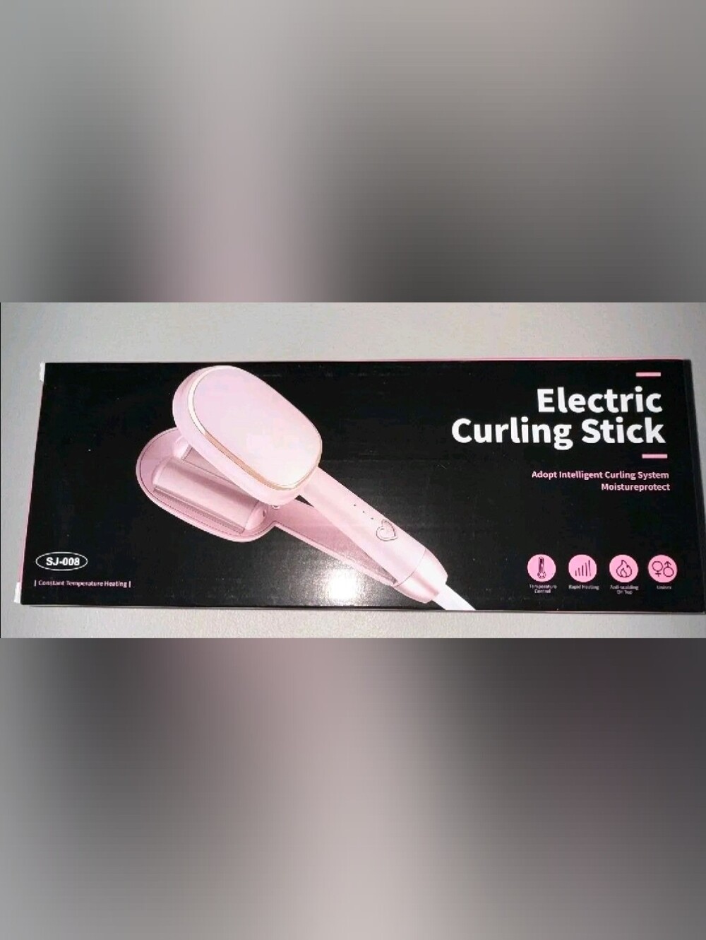 Pink Hair Straightener & Curler Styling Iron - Pink